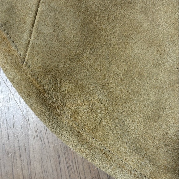 Wilsons Leather Suede Hobo Bag in Tan and Dark Brown - Picture 10 of 10